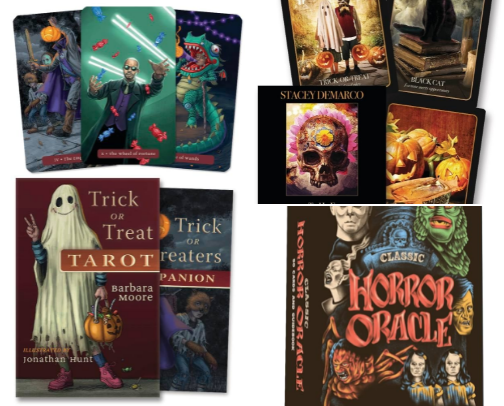 Spooky Season Tarot & Oracle Picks 🔮🎃 cover photo collage