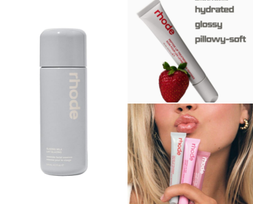 Rhode Glazed Trio Set: The Viral Glowy Skincare & Lip Combo Everyone Is Obsessed With cover photo collage