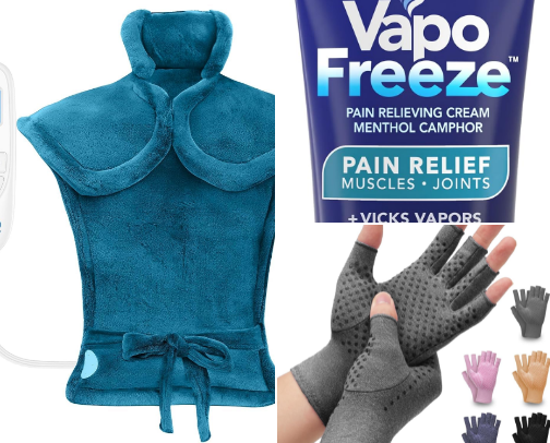 arthritis, aches, pain relief cover photo collage