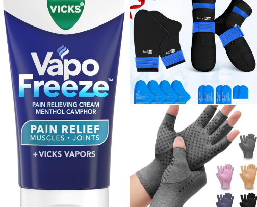 arthritis, aches, pain relief cover photo collage