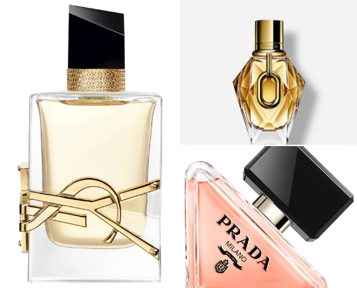 head turning perfumes cover photo collage
