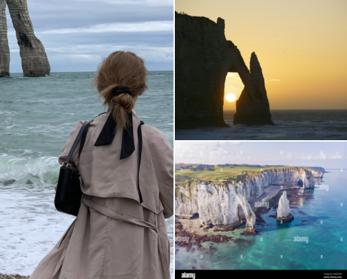Hotel finds I’d keep in mind, Cliffs, Garden Walks, Sea Views & a Cozy Coastal Stay Etretat, France cover photo collage