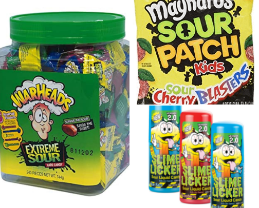 Sour Candy from around the world cover photo collage