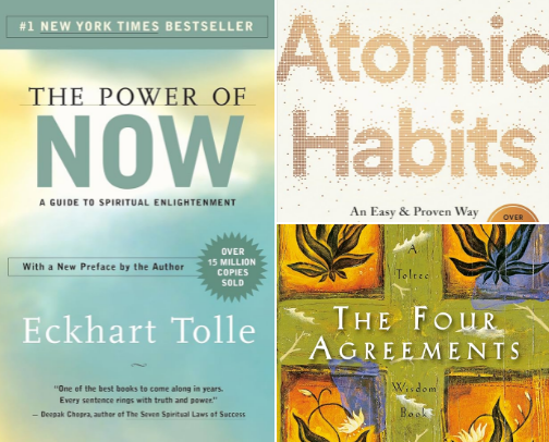 Self-help and reflection books that everyone needs cover photo collage
