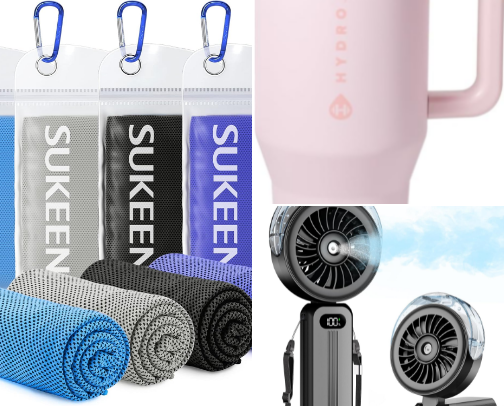 Beat the Heat: Must-Have Items to Survive the Heatwave ☀️ cover photo collage