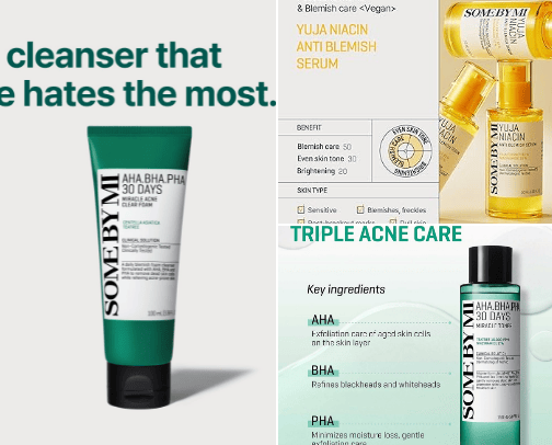 affordable skincare for acne prone and sensitive skin cover photo collage
