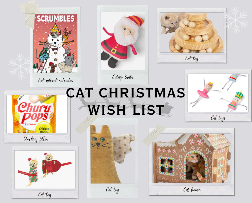 CAT CHRISTMAS WISH LIST cover photo collage