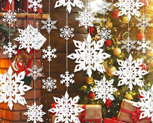 Paper snowflakes ❄️ are the in thing this Christmas cover photo collage