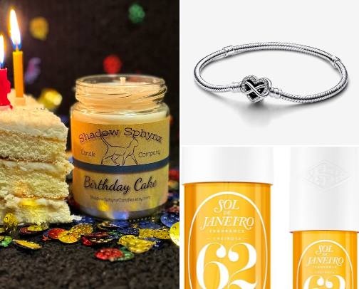 Girly gift guide cover photo collage