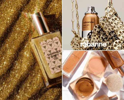 Body shimmers✨ cover photo collage