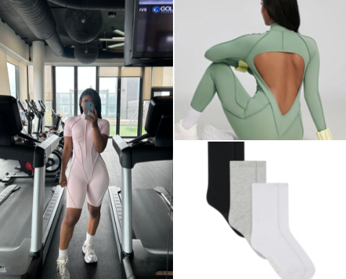Gym Fits & Essentials 💪🏾🤸🏾‍♀️👟🏋🏽‍♀️✨ cover photo collage