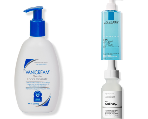 Derm-Approved Skincare for Oily & Sensitive Skin cover photo collage