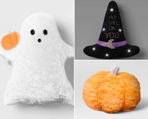 $10 Halloween Throw Pillows cover photo collage