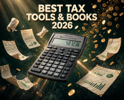 Best Tax Tools & Books 2026 cover photo collage