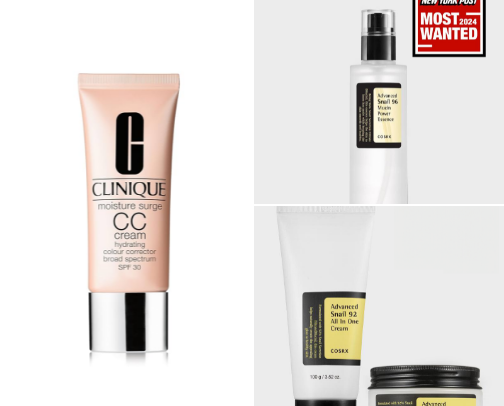 My favorite skincare products cover photo collage