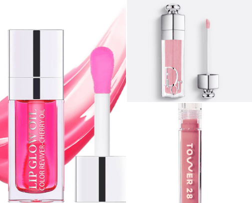 Lip Glow Oils cover photo collage