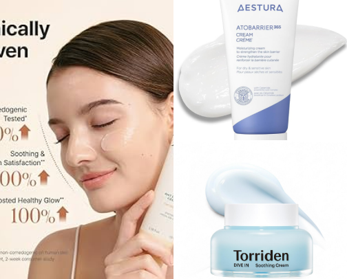 Viral Korean Moisturizers for Hydrated, Glowy Skin cover photo collage