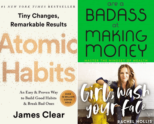 Best Books to Glow Up Your Life cover photo collage