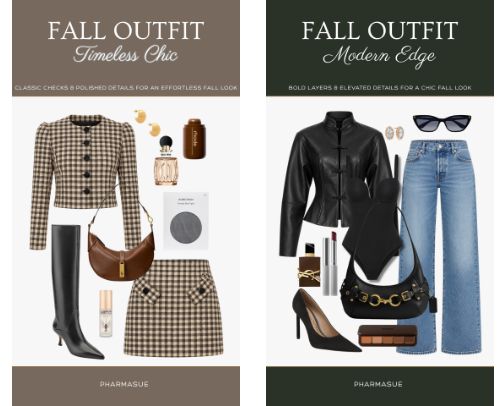 Your fall wardrobe moodboard: cozy layers, polished pieces, and effortless outfits for crisp-weather days. cover photo collage