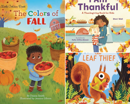 Fall Books for kids cover photo collage