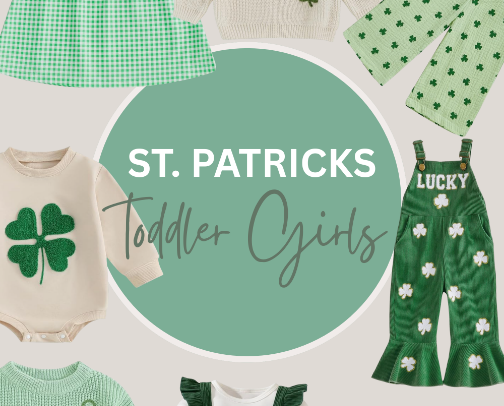 Toddler Girl_ St. Patricks Day cover photo collage