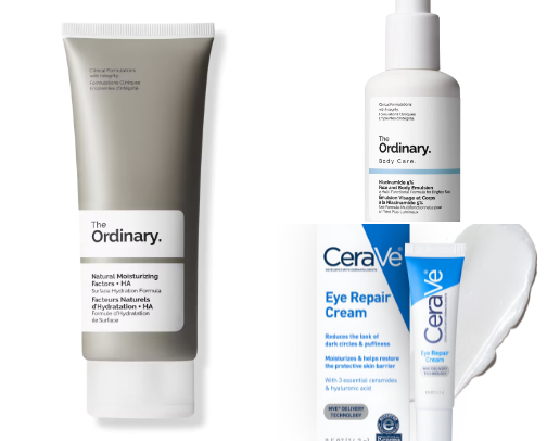 skincare must-haves 🤍🫧 cover photo collage