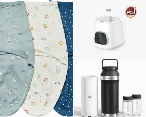 Twin mommy must haves 🤍 cover photo collage