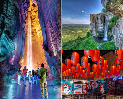 Tennessee travel cover photo collage
