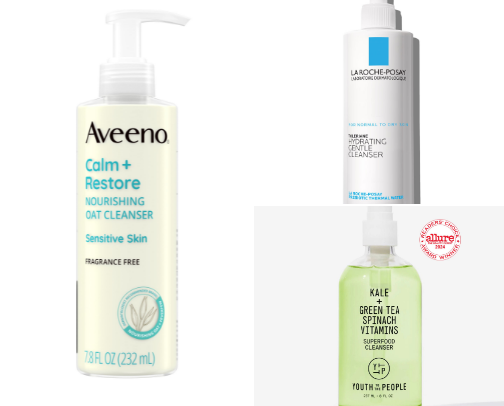 Face washes for dry skin cover photo collage