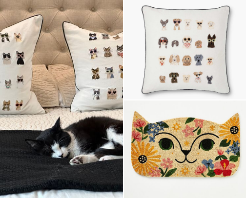 Cat & dog decor cover photo collage