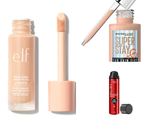 Drugstore makeup musthaves cover photo collage