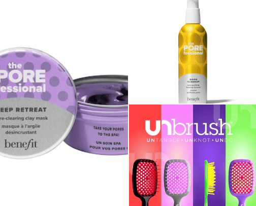 Beauty products cover photo collage