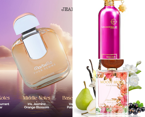 Playful, Sexy, Confident Scents and Perfumes for Your Everyday. cover photo collage