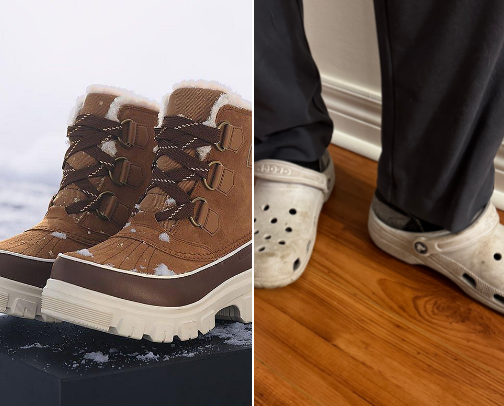 Comfortable every day footwear cover photo collage