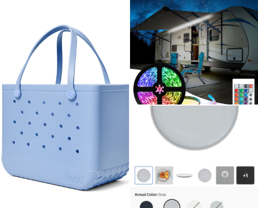 Camping essentials cover photo collage