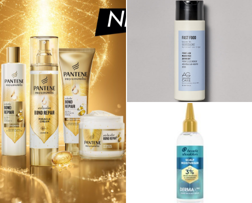 My favourite haircare products🖤 cover photo collage