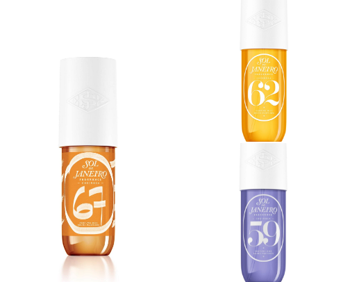 perfumes/body mists cover photo collage
