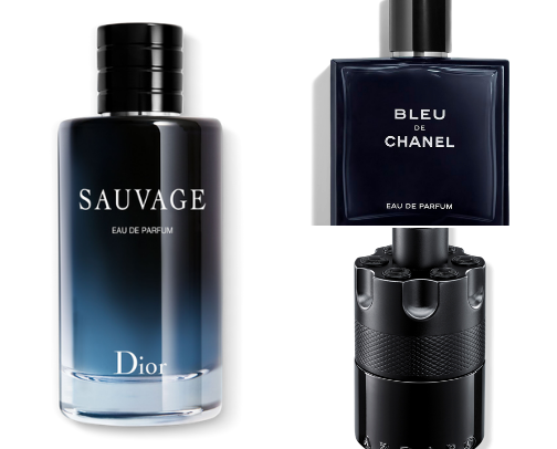The colognes the men in my life wear. cover photo collage