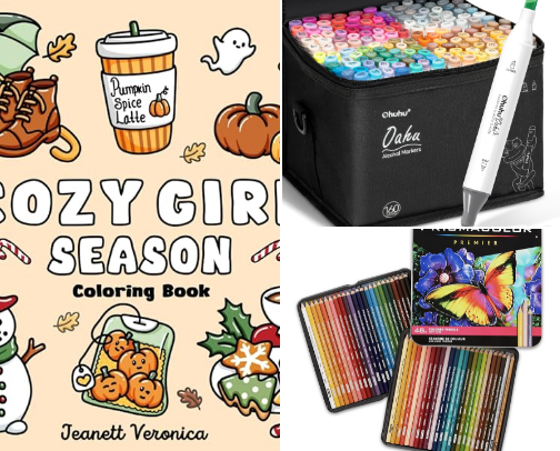 ~ My Favorite Go To Coloring Supplies ~ cover photo collage