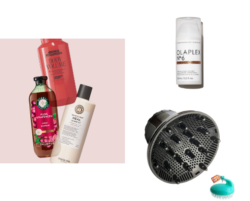 🌸 Curly Hair Essentials for Healthy, Defined Curls — Spring Routine 🌸 cover photo collage