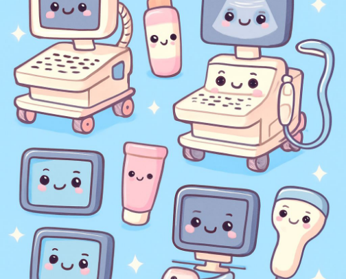 Sonography school essentials 🩻✨ cover photo collage