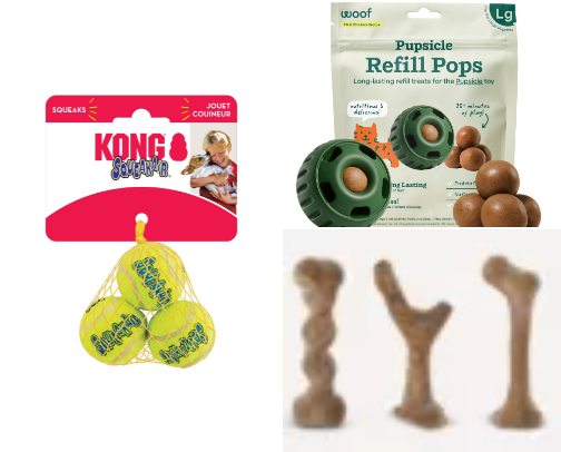My dogs fav toys cover photo collage