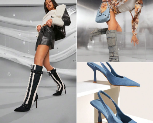 heels and boots cover photo collage