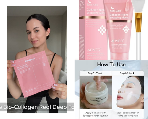 Advanced facial mask cover photo collage