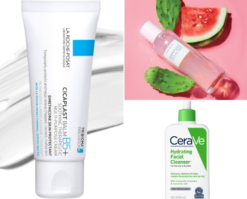skincare cover photo collage