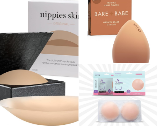 Covers Women Reusable Sticky Silicone That Are Breathable, Seamless, and Stay Put cover photo collage