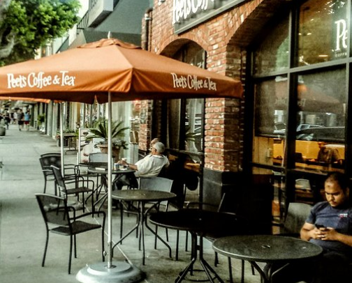 Coffee shop vibes cover photo collage