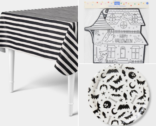 Kids Halloween Tablescape cover photo collage