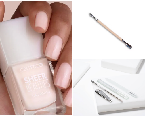 Manicure like in royal families( clean girl aesthetic) cover photo collage