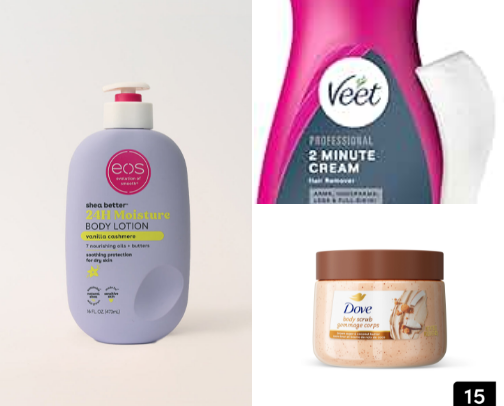 My Shower Must Haves cover photo collage